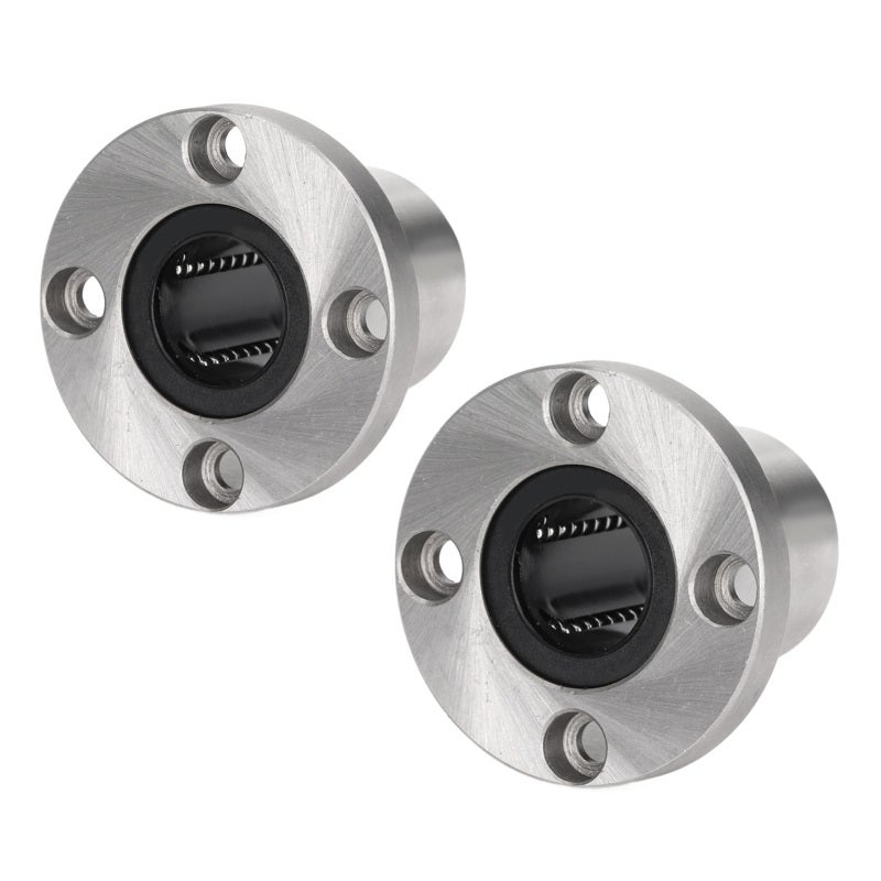 Linear Motion Bearing High-Quality Bearing Steel - Low Noise High Efficiency Round Flange Bearing for Industrial Equipment Guide Rods Columns - Image 2