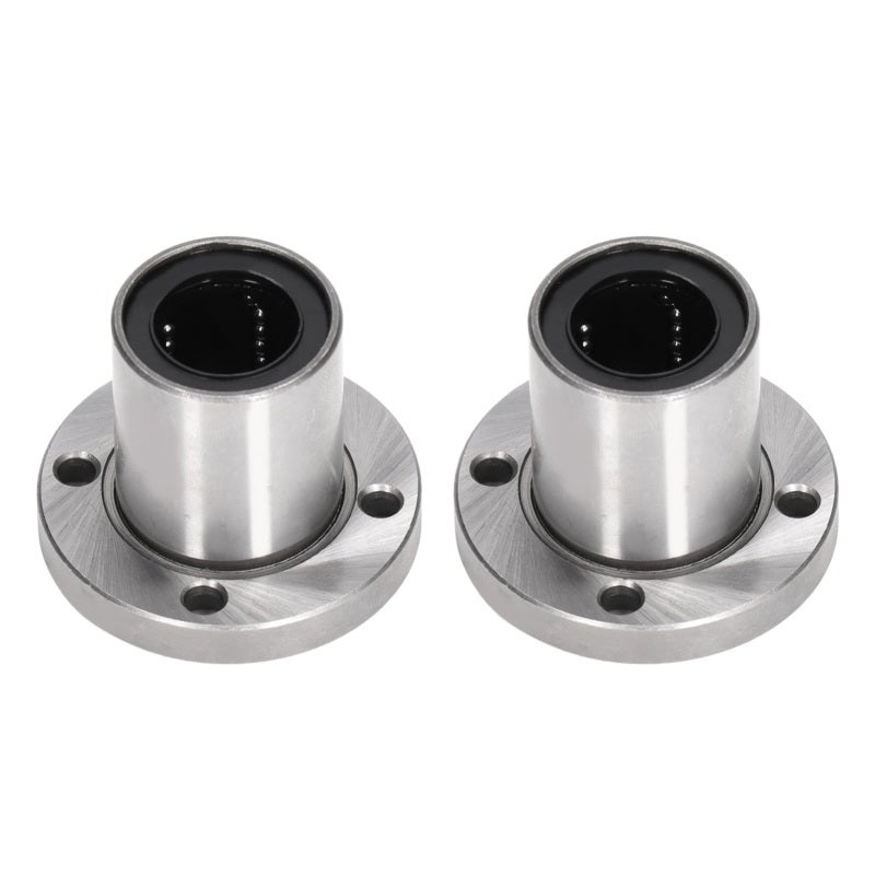 Linear Motion Bearing High-Quality Bearing Steel - Low Noise High Efficiency Round Flange Bearing for Industrial Equipment Guide Rods Columns - Image 1