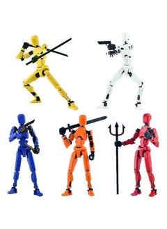 Already Assembled T13 Action Figure Accessories,Dummy 13 T13 Multi-Jointed Movable,for Collectors Desktop Decorations t-13 Movability 3D Printed Toys (Color Style)
