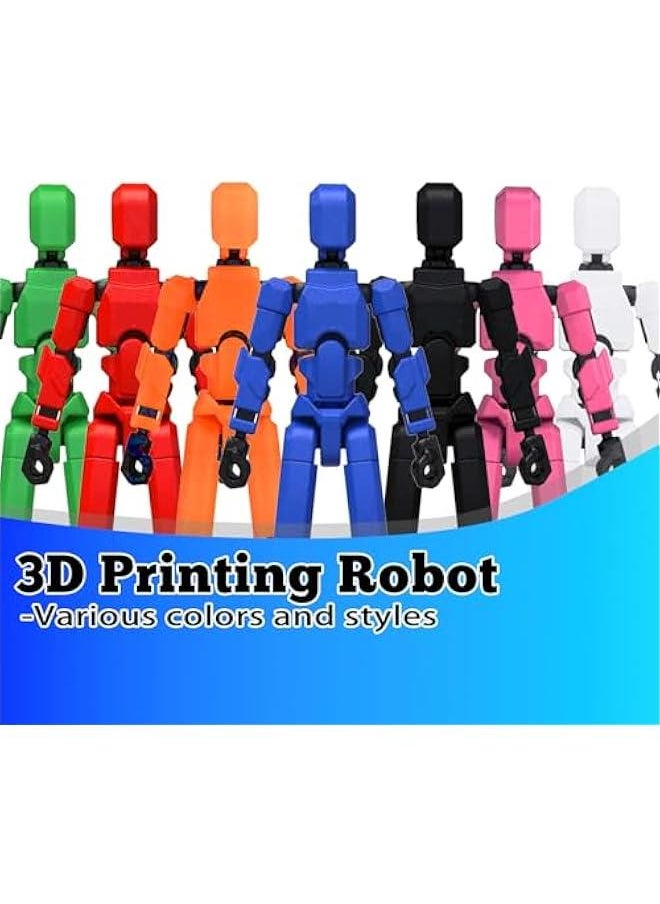 OCTOBER - Already Assembled T13 Action Figure Accessories,Dummy 13 T13 Multi-Jointed Movable,for Collectors Desktop Decorations t-13 Movability 3D Printed Toys (Color Style) - Image 1