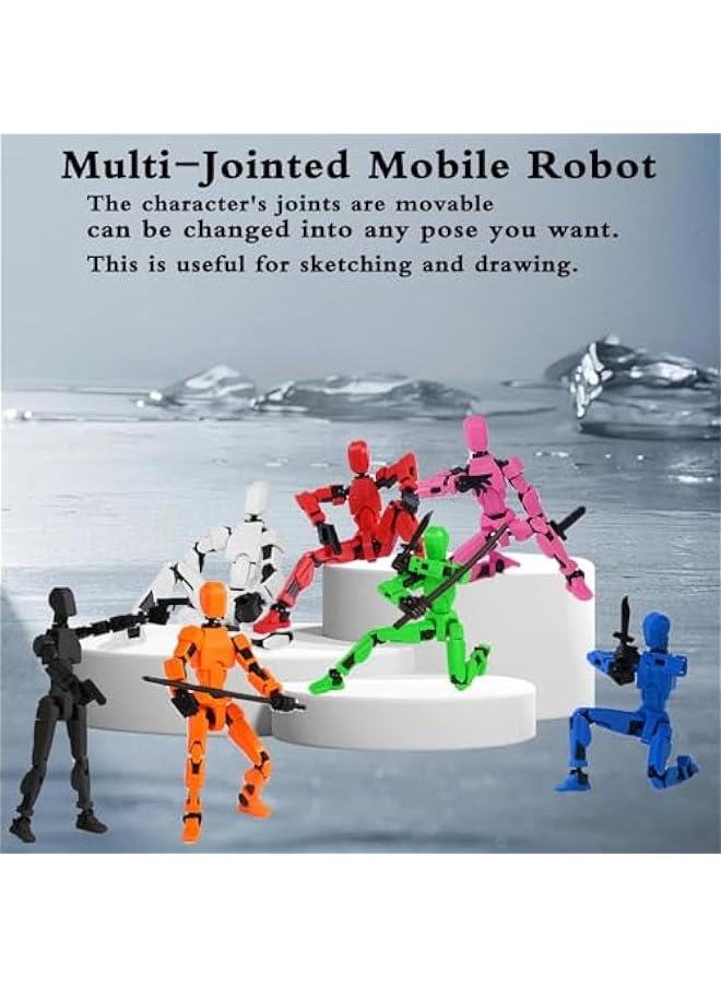 OCTOBER - Already Assembled T13 Action Figure Accessories,Dummy 13 T13 Multi-Jointed Movable,for Collectors Desktop Decorations t-13 Movability 3D Printed Toys (Color Style) - Image 1