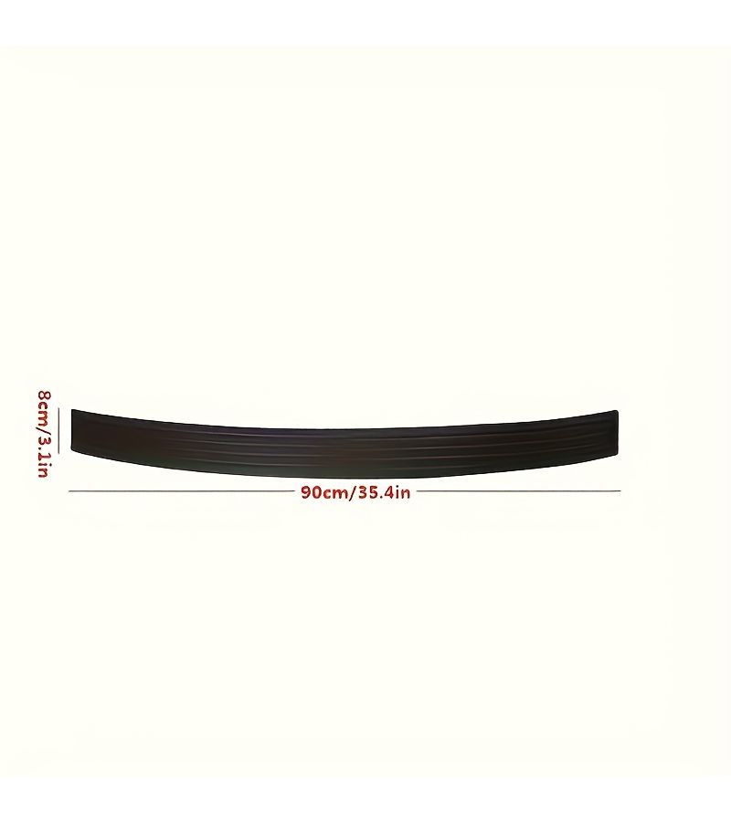 Universal Trunk Protector Rubber Adhesive Guard Black Door Sill and Tailgate Scratch Prevention for Most Vehicles - Image 2