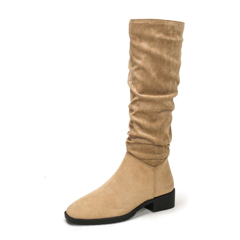 Gomei Heightened Heap Boots Long Barrel Knight Boots Children French Medium Barrel Women 3961-2 - Image 1