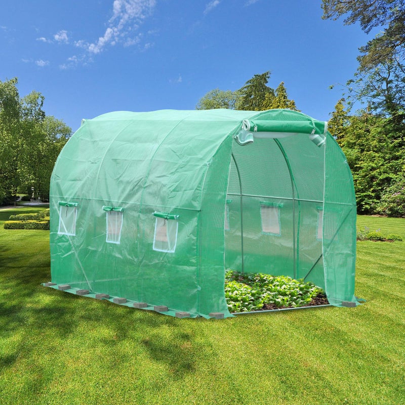 BPS Greenhouse Replacement Cover 10' x 7' x 7' Large Walk in Tunnel Outdoor Plant Gardening Greenhouse Spare Parts Cover (Only Cover) - Image 3