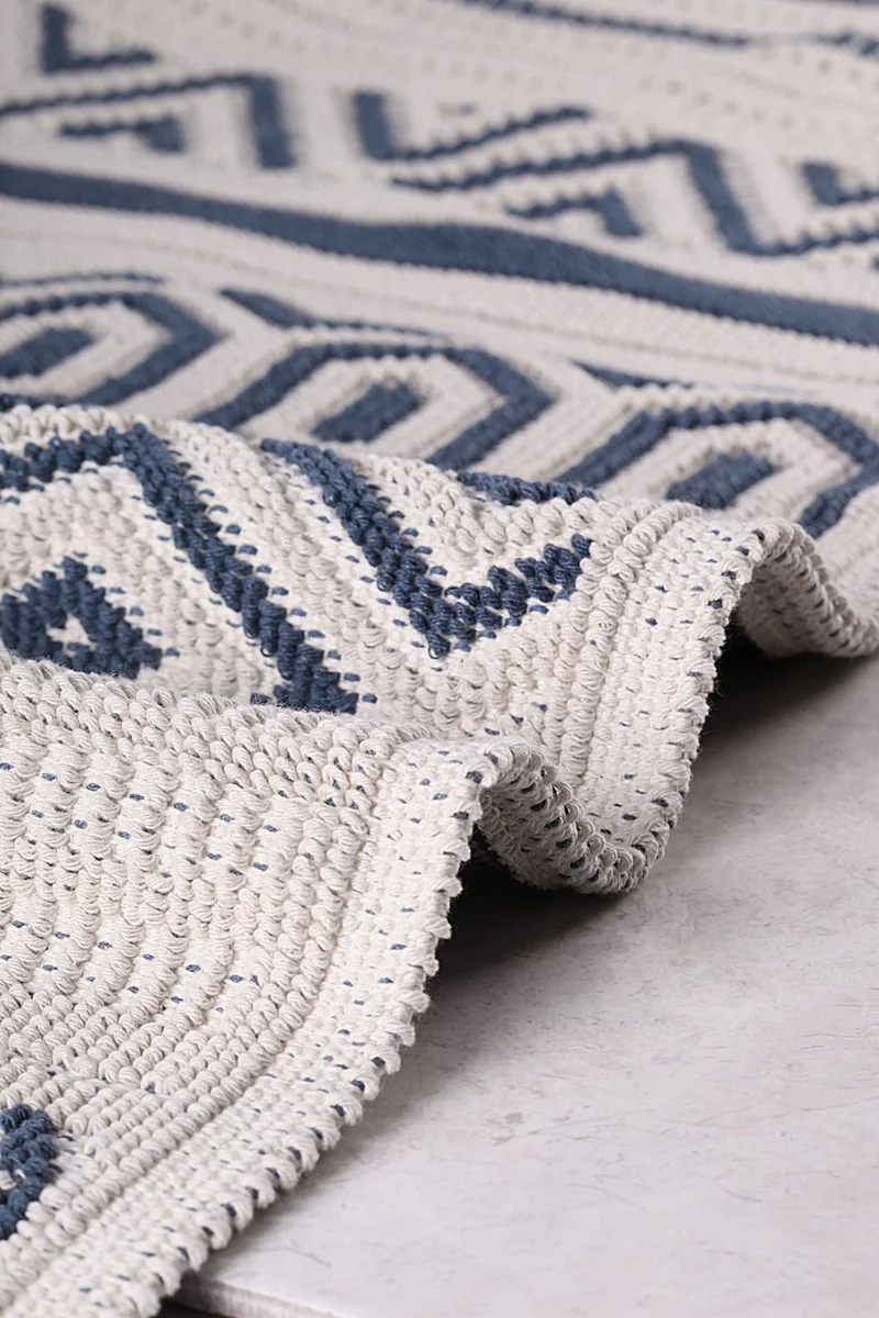 Bluenity Hat Boucle Set 60X100-50X60CM Dark Blue
