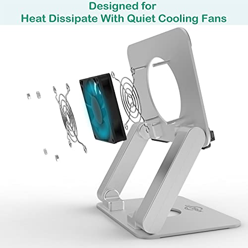 KABCON Surface Pro Tablet Stand with Quiet Cooling Fan for Microsoft Surface & iPad Pro/Air/Mini,Samsung Galaxy,Up to 13'' Tablets - Image 4