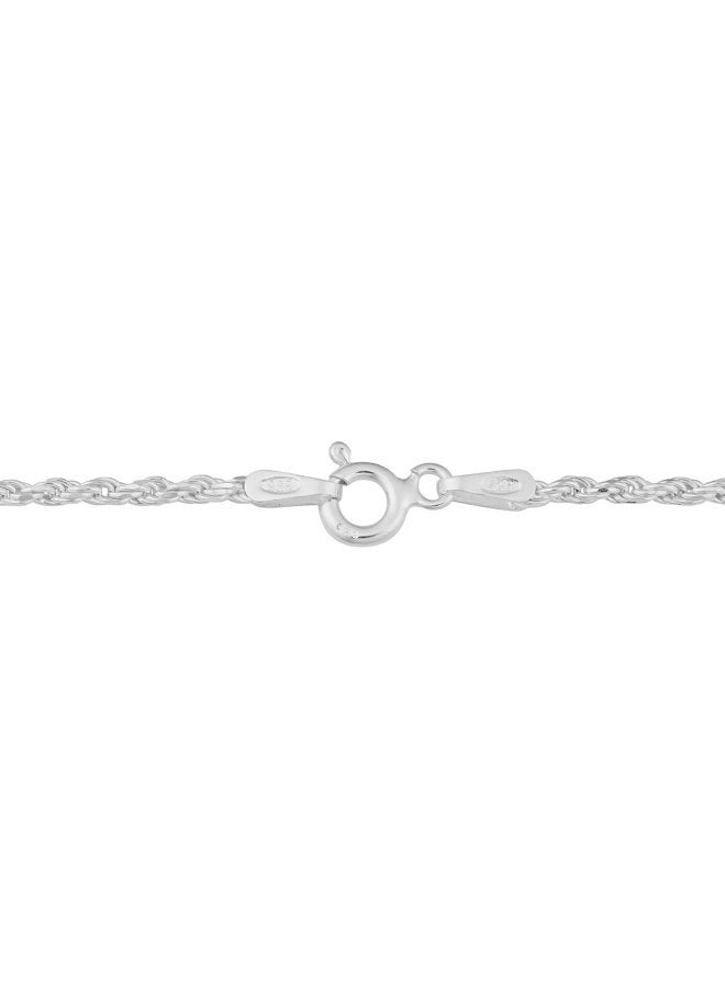 Kooljewelry Sterling Silver 1.7 mm Rope Chain Necklace (18 inch) - Image 2