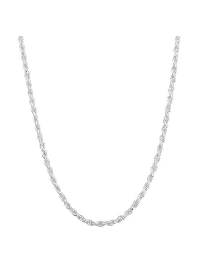 Kooljewelry Sterling Silver 1.7 mm Rope Chain Necklace (18 inch) - Image 1