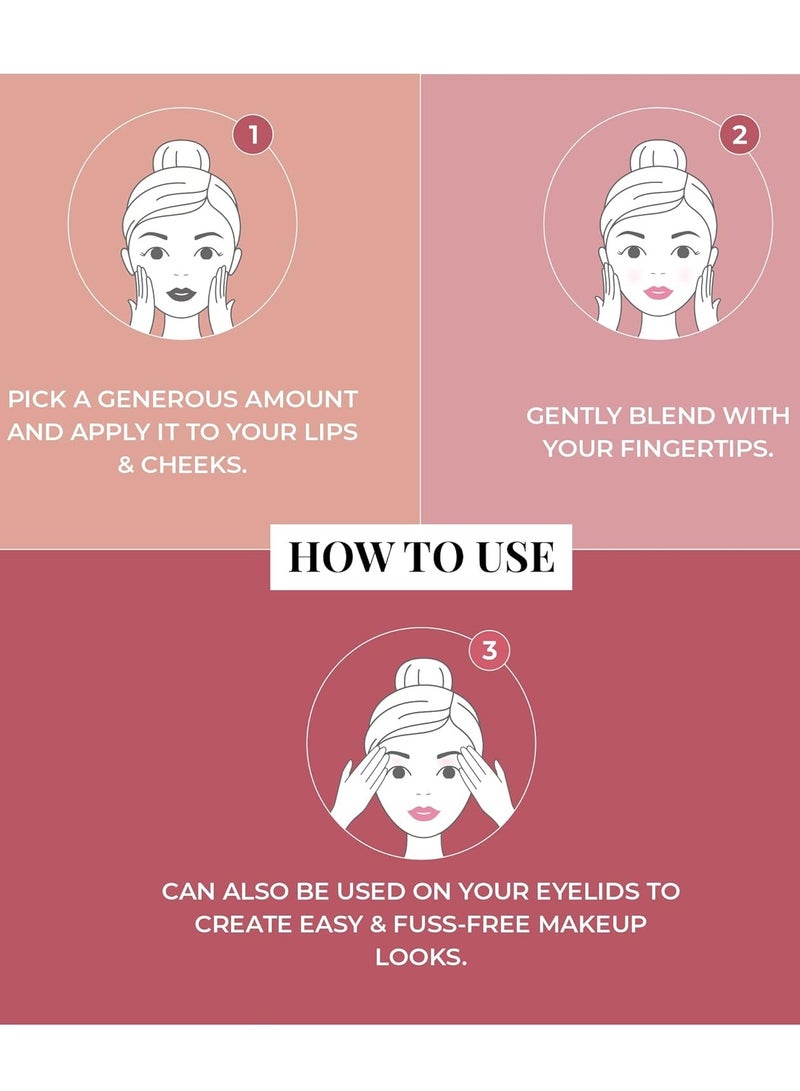 Just Herbs Ayurvedic Natural Lip Cheek Tint Blush - Image 5