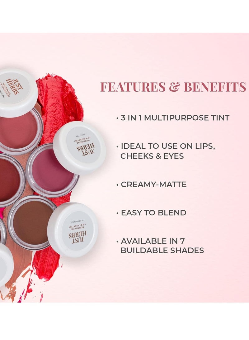 Just Herbs Ayurvedic Natural Lip Cheek Tint Blush - Image 2
