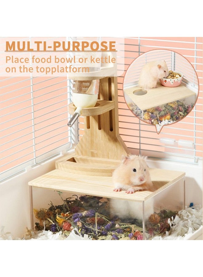 kathson Hamster Sand Bath Box Transparent Acrylic Small Animals Shower Bathtub Guinea Pigs Digging Sand Container Cage Accessories for Lemmings Gerbil Mice Hedgehog Chinchilla (Rectangle) - Image 4