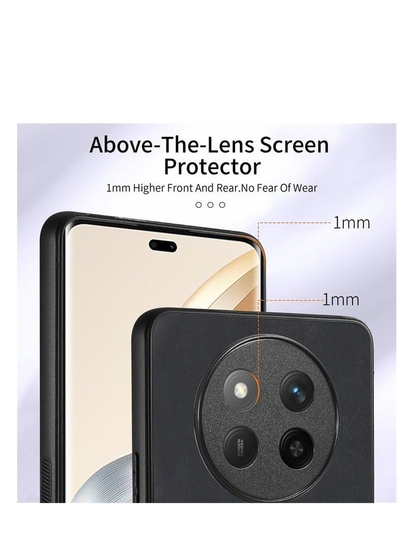 Compatible with Honor X9c 5G/Honor X60 Pro Wallet Case Ultra Thin Card Holder Case, Leather + TPU Frame Phone Cover Multi-Function Case with Support Ring