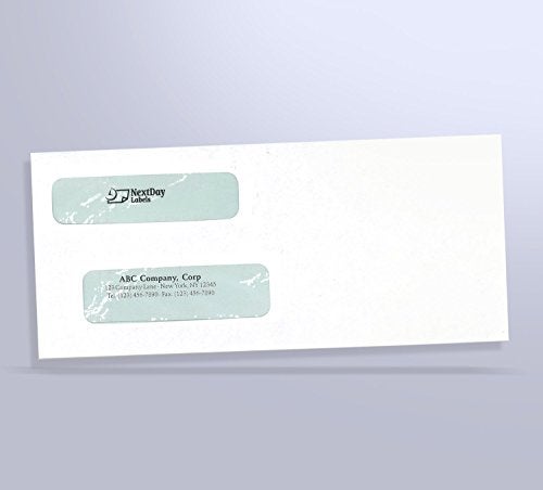 NextDayLabels 100 Double Window Security Check Envelopes - Compatible with QuickBooks and Other Checks - Image 3