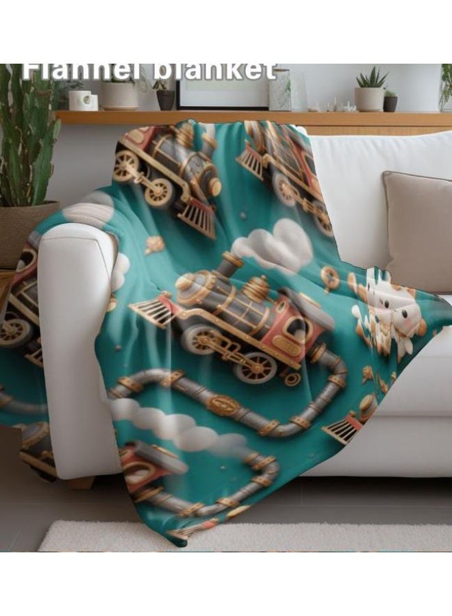 عام بطانية رقيقة من الفانيلا (حرارة ومريحة، ومناسبة للنوم واستخدام اللعبة والغبار والرمل) 150 سم * 200 سم - 777 - Image 4