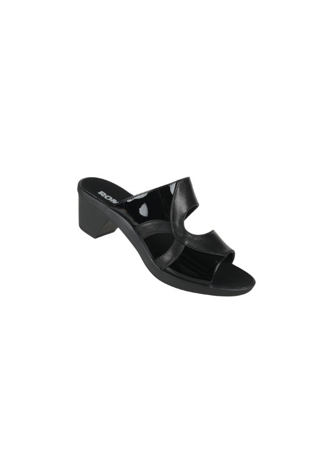 ROMIKA 117-389 Romika Ladies Block Heel Sandals 30503 Black - Image 1