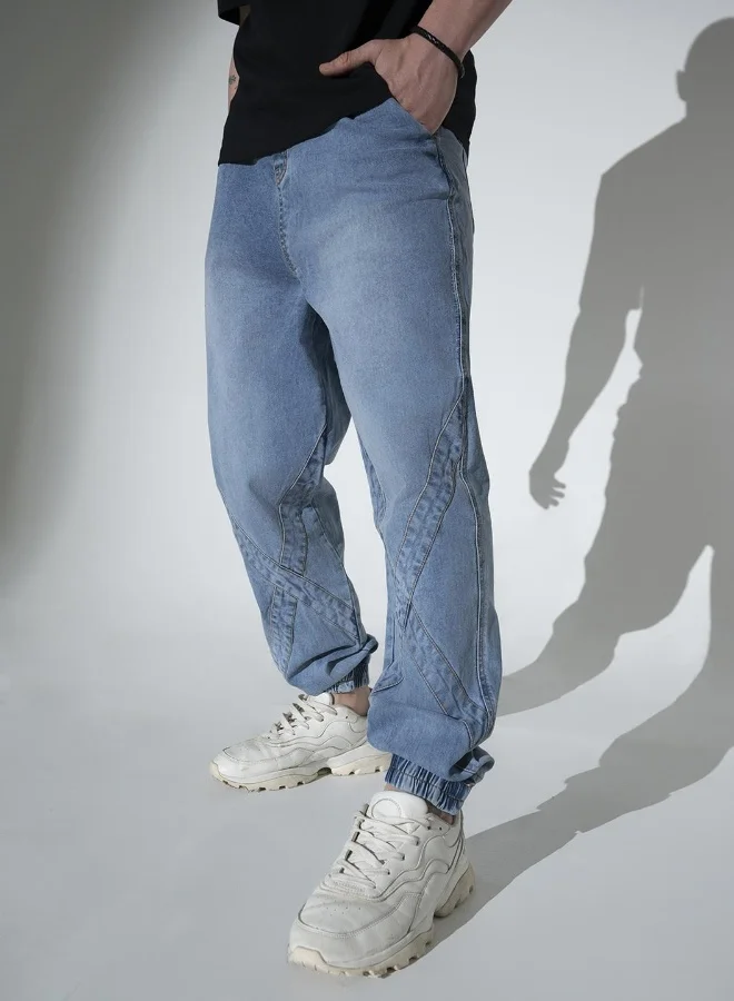 Hubberholme Light Blue Jeans For Men