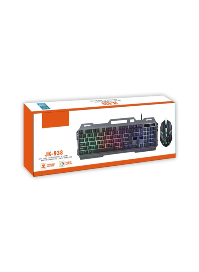 SHOPI JK-938 Highest Quality Wired Gaming Mechanical Feel Backlight Keyboard and Mouse Set  - Image 3