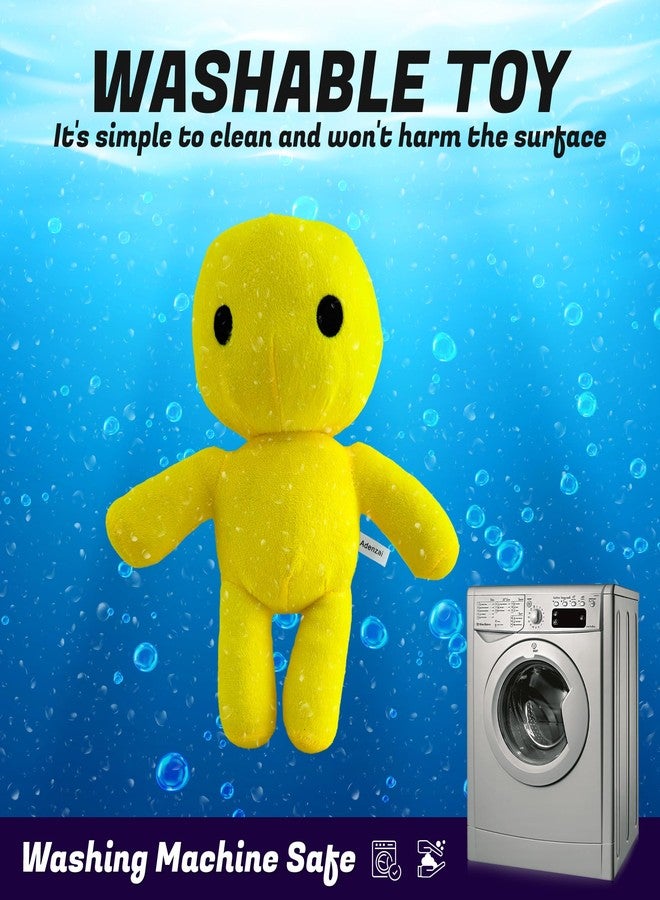 Adenzai Wobbly Life Yellow Man Plush Toy – Soft Stuffed Animal Character Plushie, Cute Wobbly Life Plushies Yellow Man Octopus Inspired Plush Gift for Kids and Gamers - Image 2