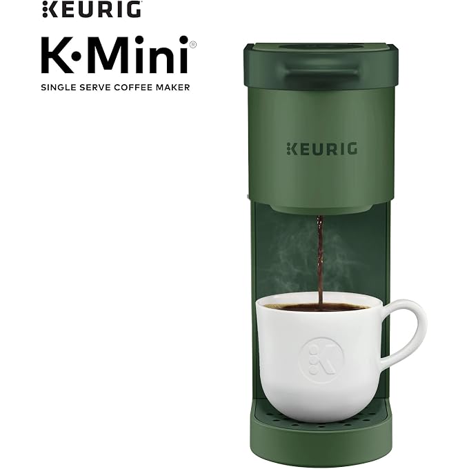 Renewed Keurig K Mini Single Serve Coffee Maker, 6 12 Oz, Evergreen | Brews 6-12 Oz with K-Cup Pods, Removable Drip Tray Fits Travel Mugs Up to 7 in, Compact under 5 in Wide - Image 3