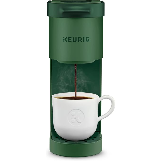 Renewed Keurig K Mini Single Serve Coffee Maker, 6 12 Oz, Evergreen | Brews 6-12 Oz with K-Cup Pods, Removable Drip Tray Fits Travel Mugs Up to 7 in, Compact under 5 in Wide - Image 1