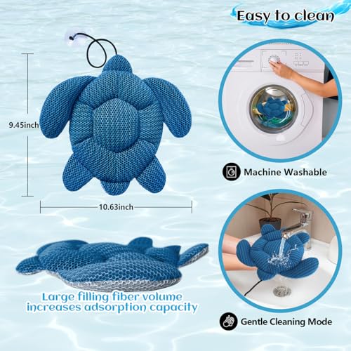 Quttisay Hot Tub Scum Absorber for Spa Hot Tub,Hot Tub Accessories for Adults,Hot Tub Sponge.Hot Tub Oil Absorbing Sponge for Spa & Pool Cleaner,Hot Tub Turtle Scum Absorber Keeps Water Clean,1 Pack - Image 4