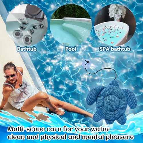 Quttisay Hot Tub Scum Absorber for Spa Hot Tub,Hot Tub Accessories for Adults,Hot Tub Sponge.Hot Tub Oil Absorbing Sponge for Spa & Pool Cleaner,Hot Tub Turtle Scum Absorber Keeps Water Clean,1 Pack - Image 2