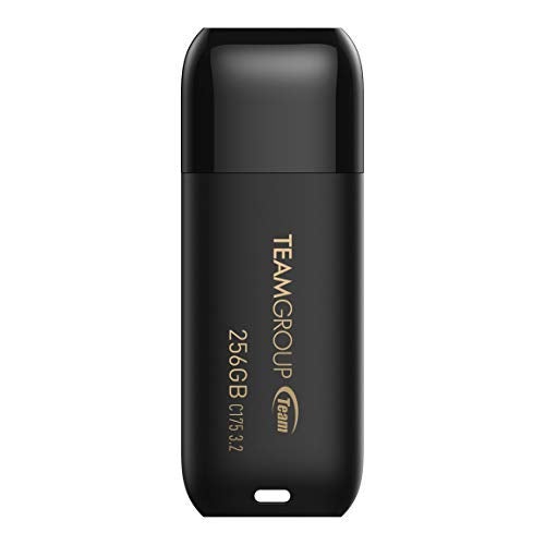 TEAMGROUP C175 256GB USB 3.2 Gen 1 (USB 3.1/3.0) Read 100MB/s Flash Thumb Drive,Memory Stick Compatible with Computer/Laptop Matte Black TC1753256GB01 - Image 1