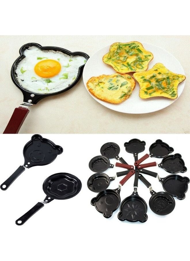 1 Pc Different Shape Small Frying Pan Cook Up Some  Non Stick Cute Mini Fry Pan Egg Mold Special Design  - Image 2