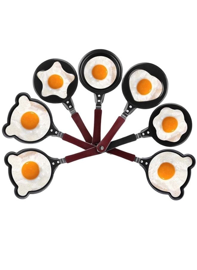 1 Pc Different Shape Small Frying Pan Cook Up Some  Non Stick Cute Mini Fry Pan Egg Mold Special Design  - Image 1