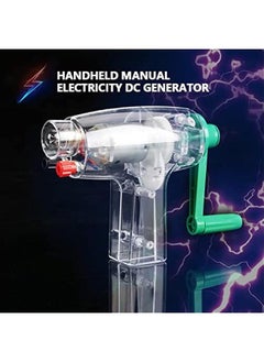 Generic Handheld DC Crank Generator, Hand Crank Driven Electricity Generator Mechanical Emergency Power Supply  - Image 2