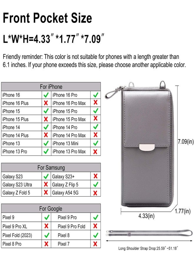 كوكو حقيبة كروس صغيرة من KUKOO، محفظة هاتف محمول مع فتحات لبطاقات الائتمان للنساء - Image 2