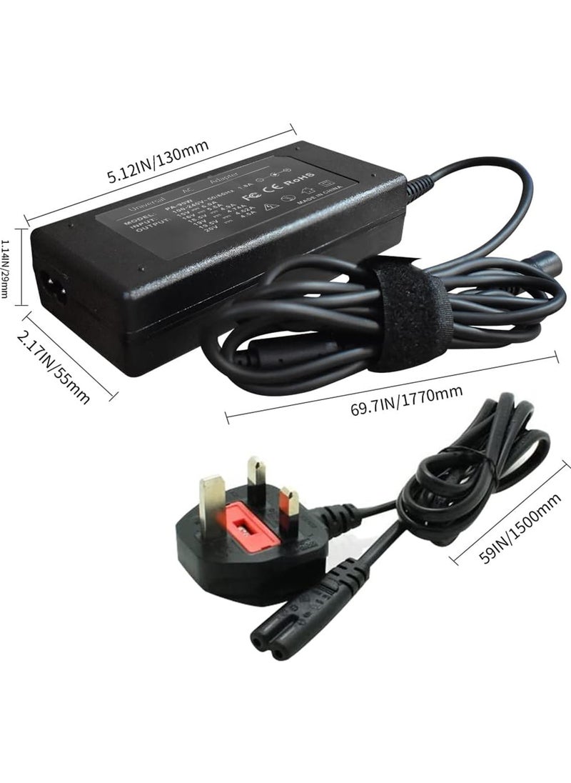 Rock Pow - 90W Univeral Laptop Charger 15V-20V Power Supply with 10 Connectors Compatible with 65W 45W AC Adapter for Notebook ACER ASUS 、HP 、LENOVO、 ThinkPad 、SAMSUNG、 SONY、 TOSHIBA - Image 1