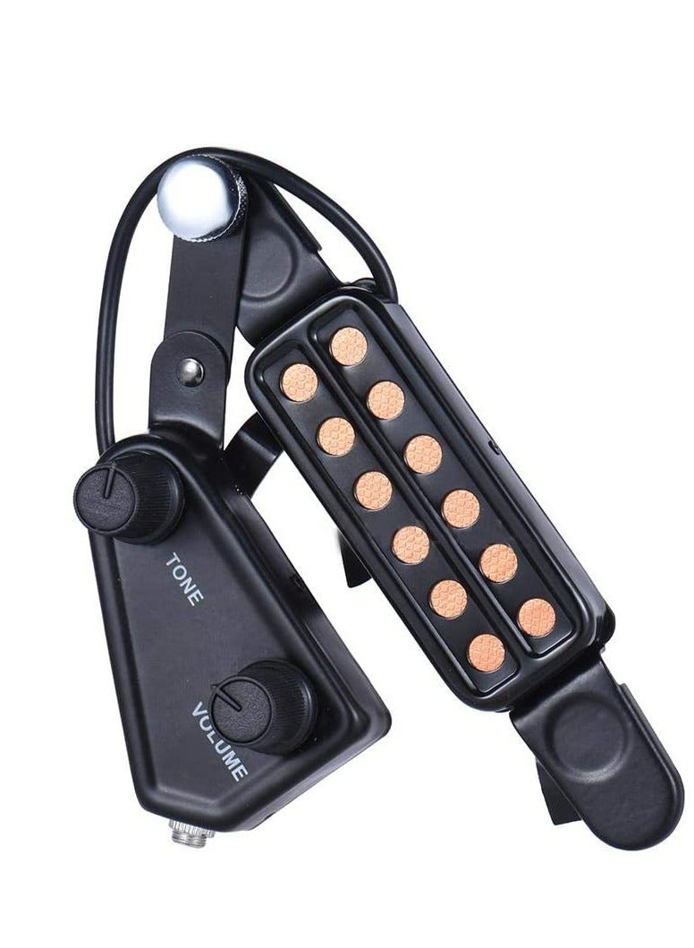 Generic 12 SoundHole Guitar Pickup Acoustic Electric Transducer for Acoustic Guitar Magnetic Preamp  - Image 4