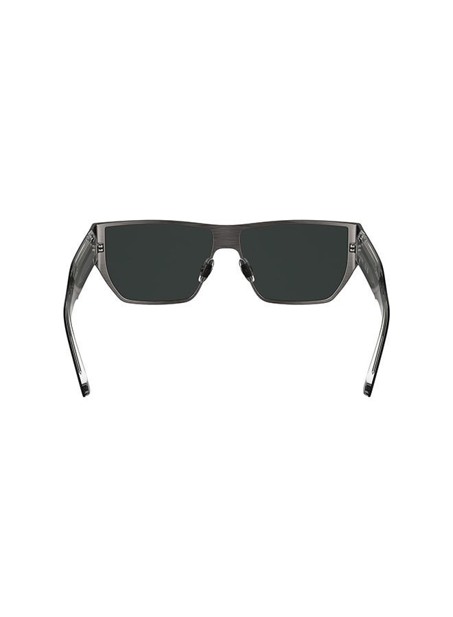 CALVIN KLEIN إطار كامل معدني من كالفن كلاين شمسية Ck25102S 5915 (070) بلون رثينيوم داكن غير لامع - Image 3