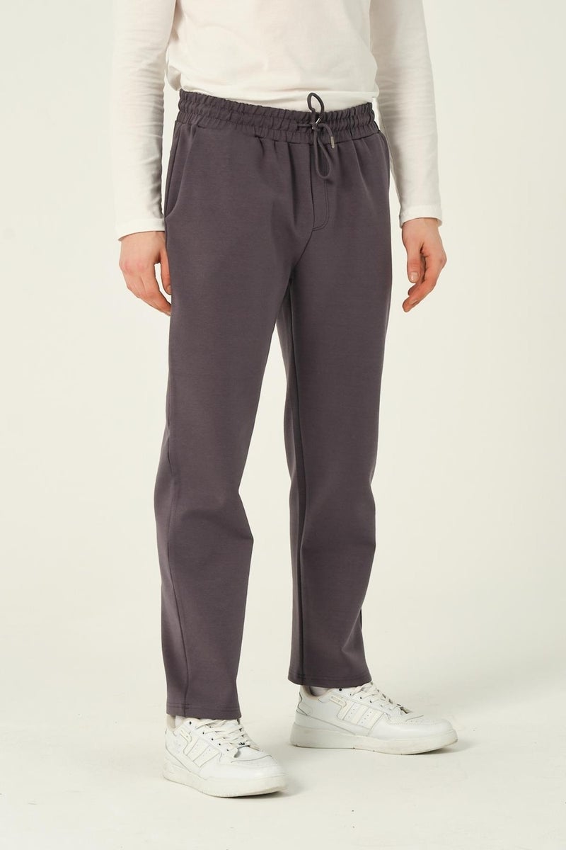 RICH Men's Basic Jogger Pants Scuba Sweatpants Straight Leg  - Image 3