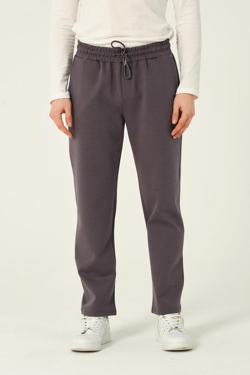 RICH Men's Basic Jogger Pants Scuba Sweatpants Straight Leg  - Image 2