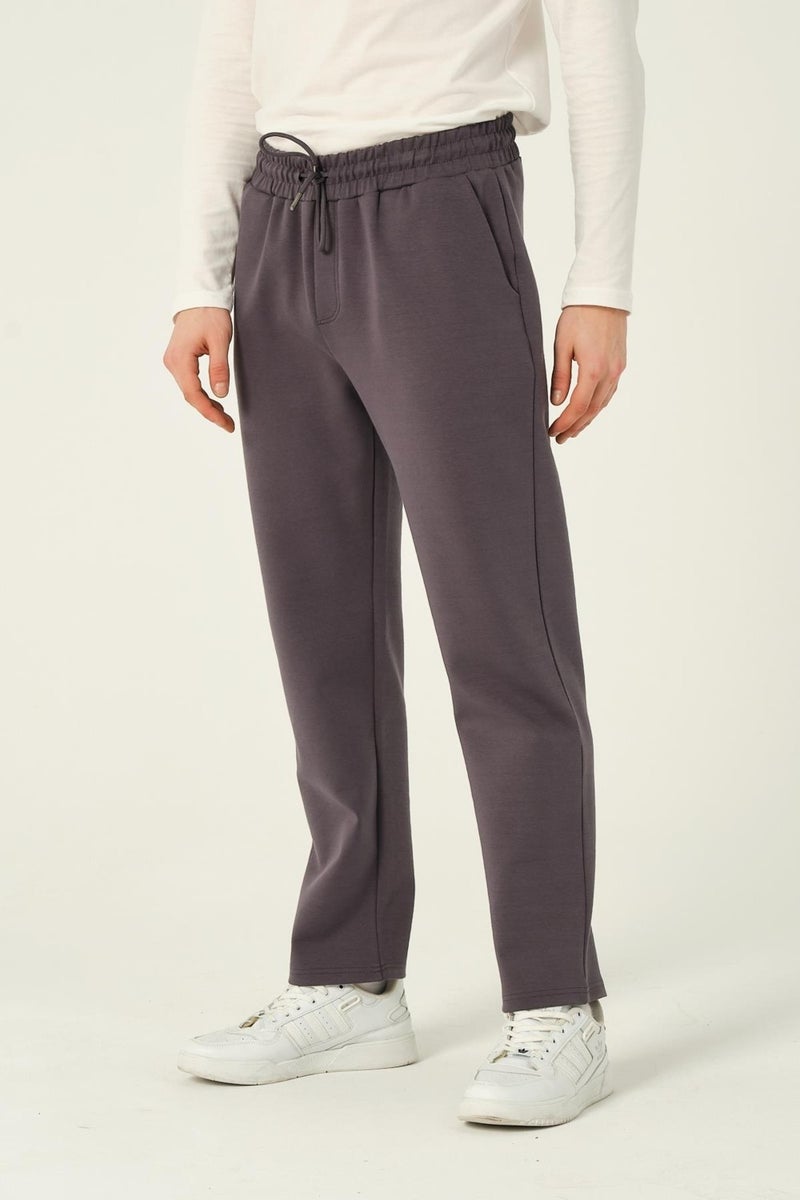 RICH Men's Basic Jogger Pants Scuba Sweatpants Straight Leg  - Image 1