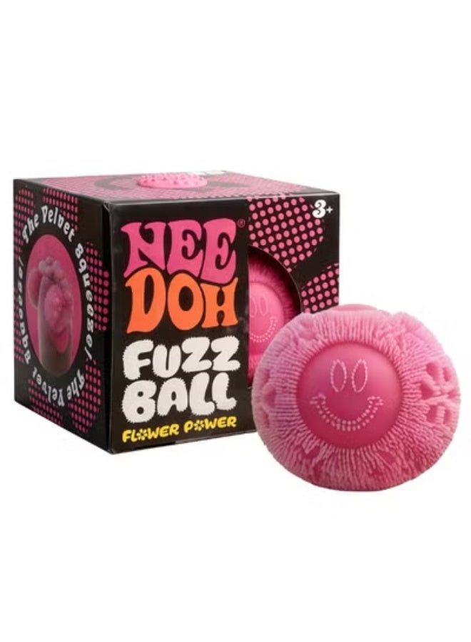 Fuzz Ball Squishy Smiley Toy | Velvet-Touch Sensory Fidget Ball for Stress Relief，Smiley Face Squeezing Toy, A Sensory Stress-relieving Toy for Children and Sdults (Multiple Colors Available) - Image 1