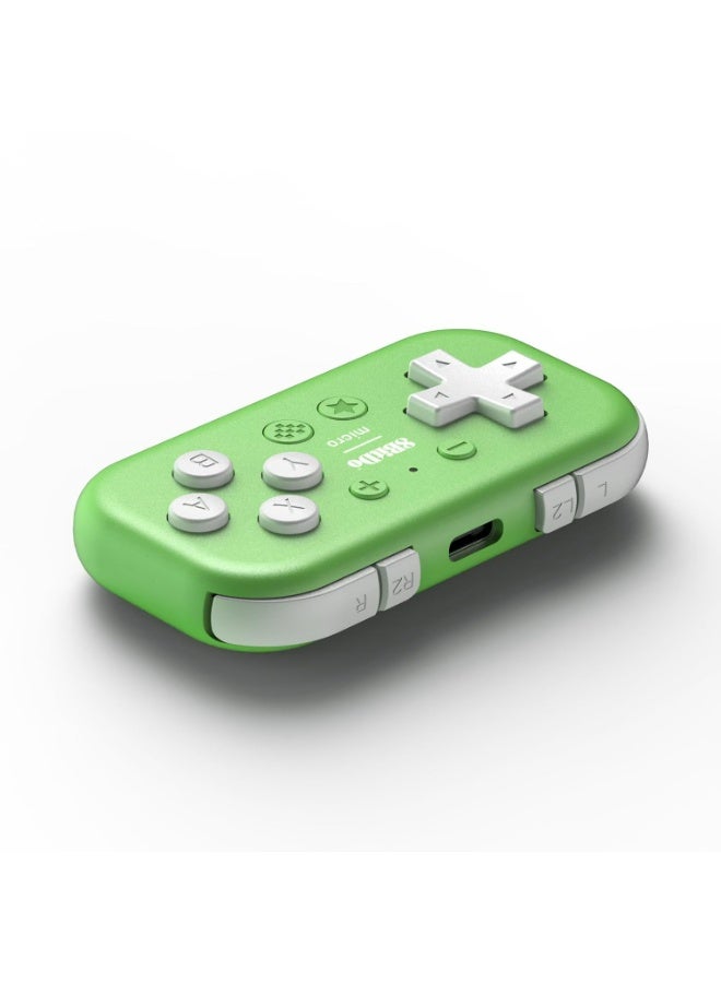 8Bitdo Micro Bluetooth Gamepad Pocket-sized Mini Controller for Switch, Android, and Raspberry Pi, Supports Keyboard Mode (Green) - Image 2