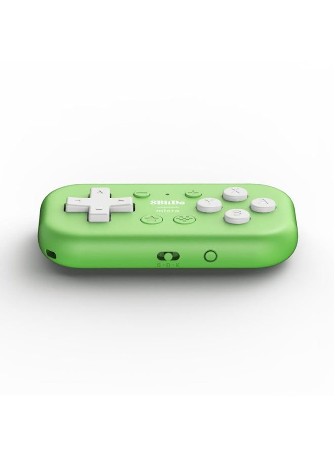 8Bitdo Micro Bluetooth Gamepad Pocket-sized Mini Controller for Switch, Android, and Raspberry Pi, Supports Keyboard Mode (Green) - Image 3