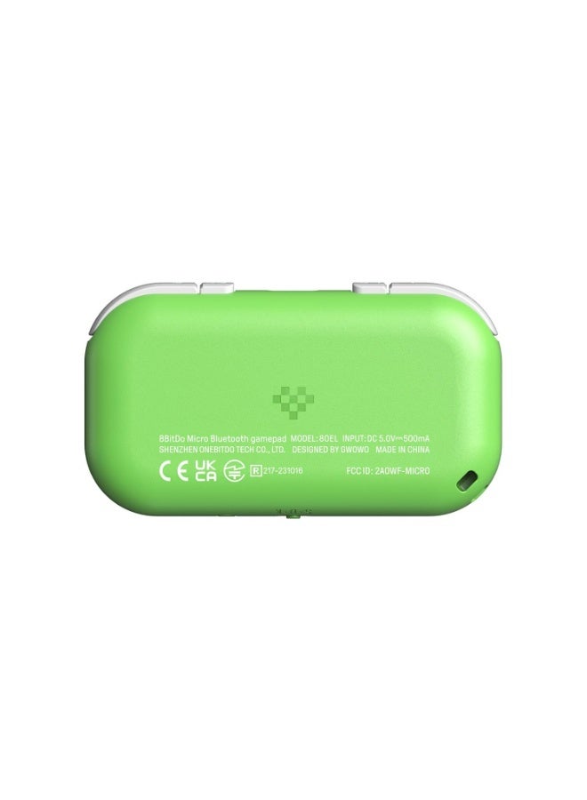 8Bitdo Micro Bluetooth Gamepad Pocket-sized Mini Controller for Switch, Android, and Raspberry Pi, Supports Keyboard Mode (Green) - Image 4