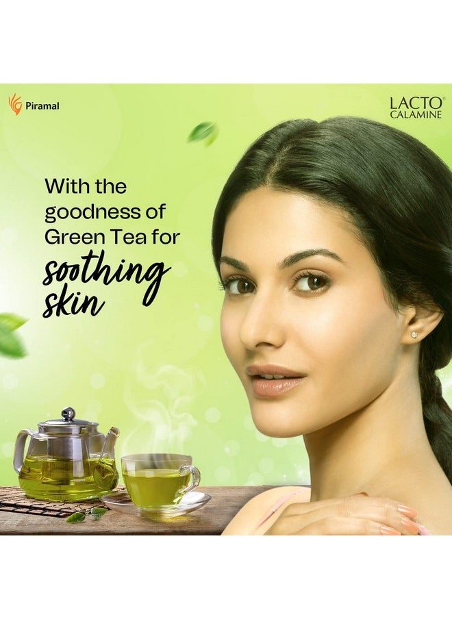 Lacto Calamine Green Tea Night Gel Moisturizer For Women | 50G | Night Cream For Oily Skin With Niacinamide & Glycolic Acid | Lightens Skin Tone & Overnight Hydration | Anti Aging | Sulphate & Paraben Free  - Image 5