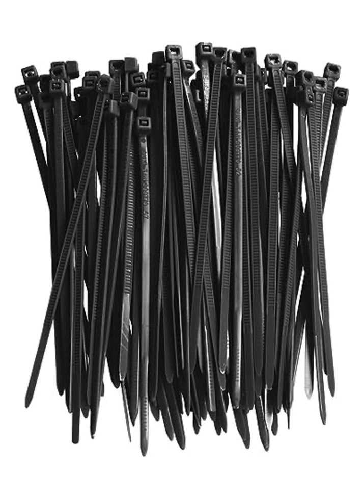 MIRFA Cable Ties 100mm, 100 Pieces Pack Self-Locking Heavy Duty Nylon Plastic Zip Ties Wraps For Home, Office and Outdoor  - Image 1