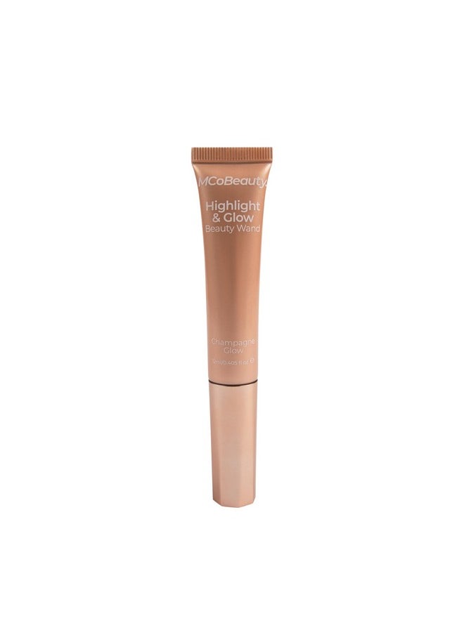 أم سي أو بيوتي عصا التجميل MCoBeauty Highlight & Glow، بلون الشمبانيا، إضاءة مضيئة لبشرة مشرقة، مستحضرات تجميل نباتية وخالية من القسوة  - Image 1