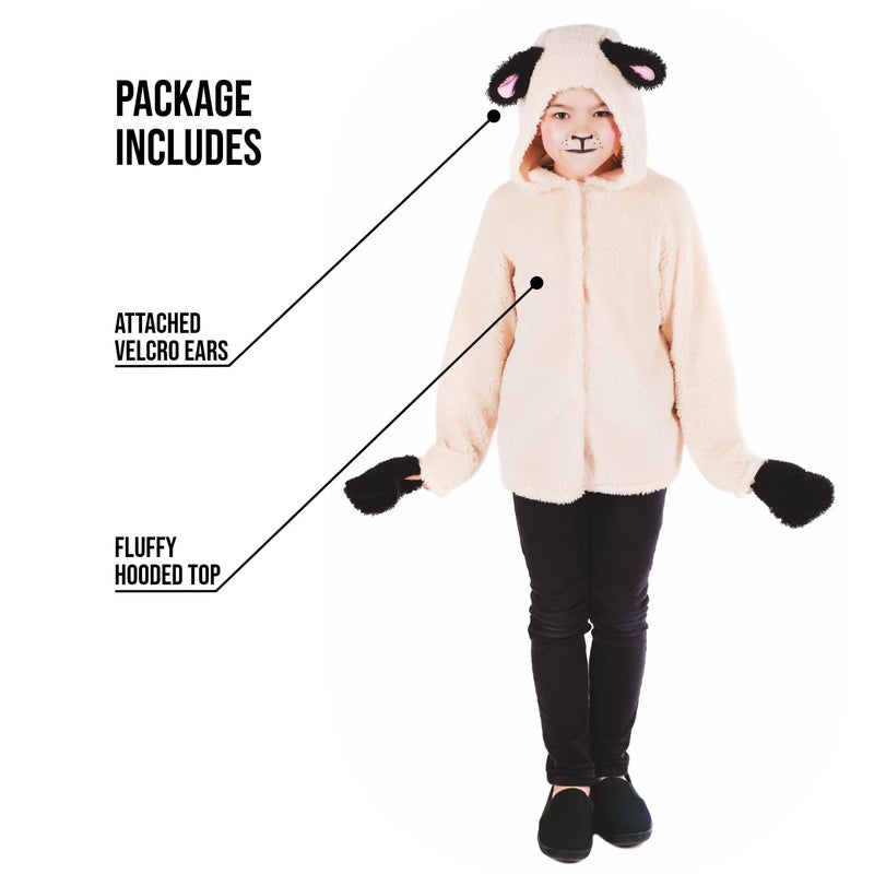 فن شاك زي أغنام كوخ الممتع للأطفال أزياء الأغنام للأطفال زي غنم للأزياء للفتيات للأزياء للأولاد صغار زي الأطفال - Image 3