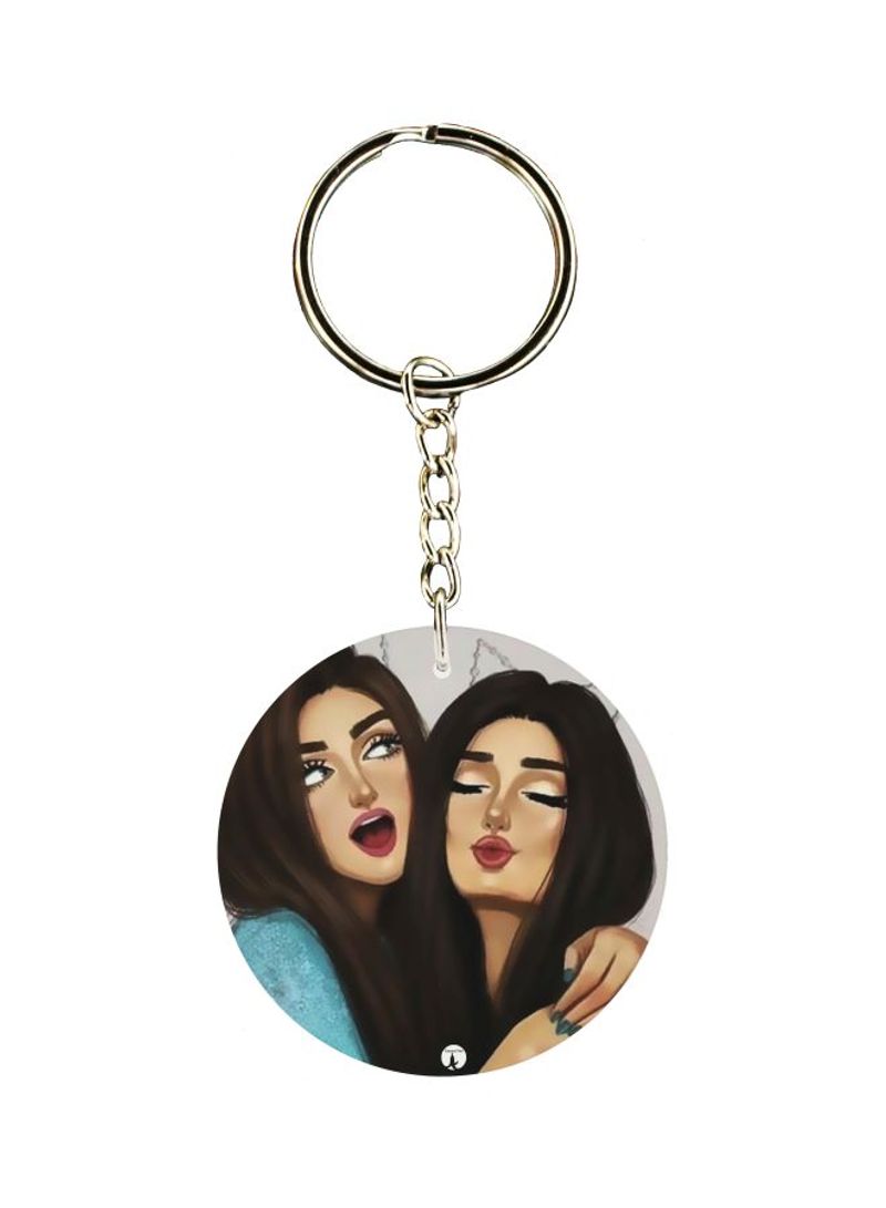 RKN Girl Printed Keychain