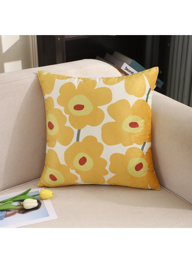 Velvet Pillowcase With Style Abstract Print, Headboard Cushion, Office Cushion, Backrest, Sofa Pillow, Home Decor