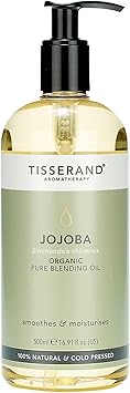 Tisserand Aromatherapy 500ml Jojoba Organic Carrier Oil Face and Body Blending Oil 100 Natural and Pure Carrier Oil for Essential Oils Mixing - Image 1