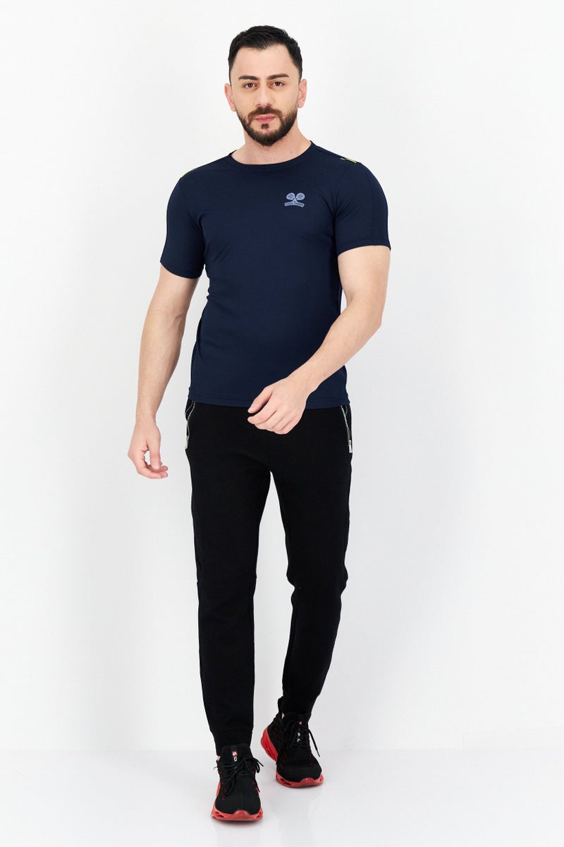 RBX Men Sportswear Fit Training T-Shirt, Navy Blue - Image 4
