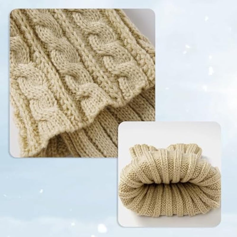 زوجان من الجوارب الطويلة الشتوية من واي واي موبت، جوارب قصيرة للنساء من الكروشيه لتدفئة الساق، هدايا علوية - Image 2